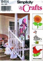 8464 BRIDAL,SPRING 22''-26'' LAWN GEESE OUTFITS, FLAGS PATTERN